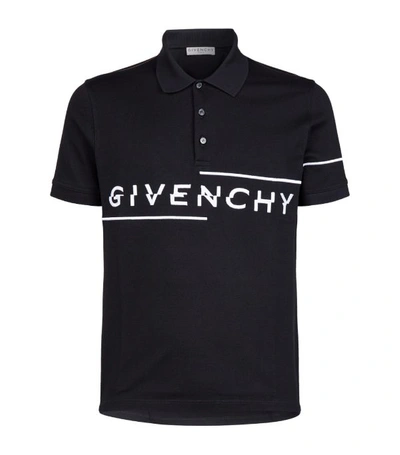 Shop Givenchy Split Logo Polo Shirt