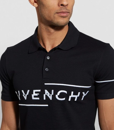 Shop Givenchy Split Logo Polo Shirt
