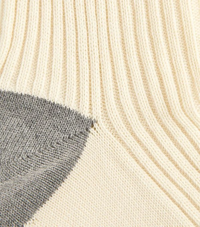 Shop Brunello Cucinelli Ribbed Cotton Socks