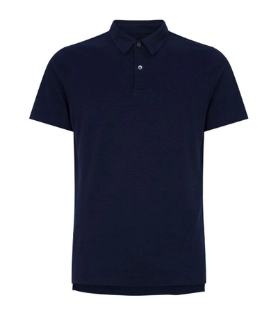 Shop Derek Rose Piqué Cotton-blend Polo Shirt