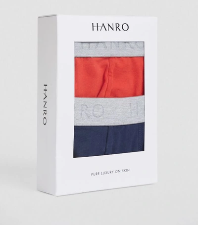 Shop Hanro Cotton Essentials Logo Briefs (pack Of 2)