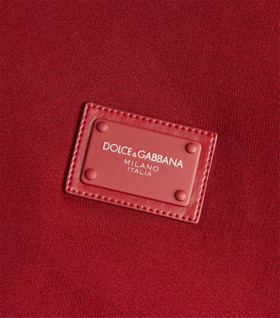 Shop Dolce & Gabbana Logo Plaque Zip-up Hoodie In Multi