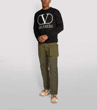 Shop Valentino Vlogo Dreamers Print Sweatshirt