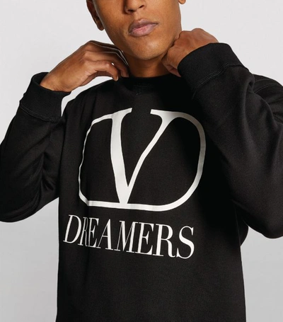 Shop Valentino Vlogo Dreamers Print Sweatshirt