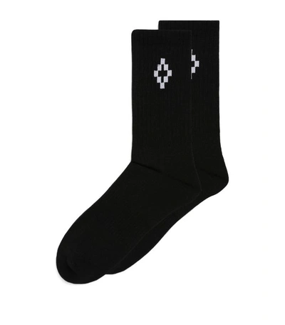 Shop Marcelo Burlon County Of Milan Cross Logo Socks