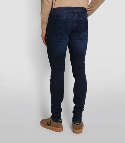 Shop 7 For All Mankind Ronnie Super-skinny Jeans In Navy