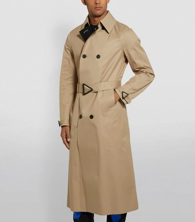 Shop Bottega Veneta Cotton Gabardine Trench Coat