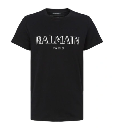 Shop Balmain Cotton Logo T-shirt