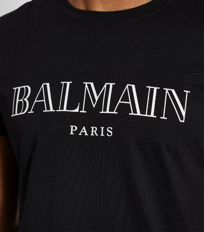 Shop Balmain Cotton Logo T-shirt
