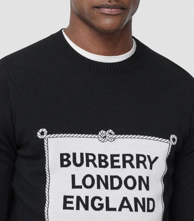 Shop Burberry Rigging Intarsia Sweater