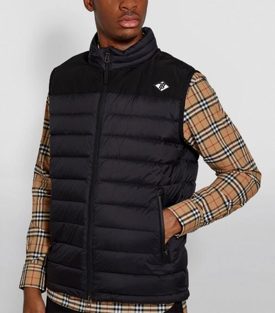 Shop Burberry Tb Monogram Quilted Gilet