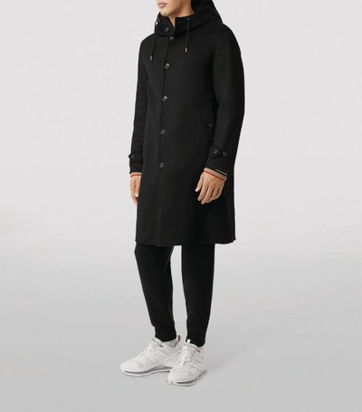 Shop Burberry Cashmere Hooded Coat