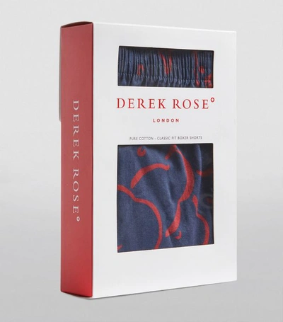 Shop Derek Rose Cotton Floral Boxers