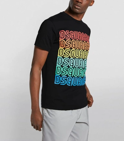 Shop Dsquared2 Rainbow Logo T-shirt
