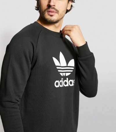 Shop Adidas Originals Trefoil Logo Sweatshirt