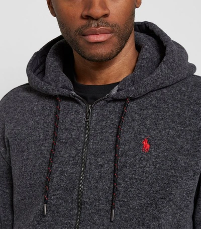 Shop Polo Ralph Lauren Fleece Zip-up Hoodie