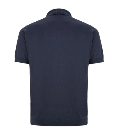 Shop John Smedley Adrian Knitted Polo Shirt