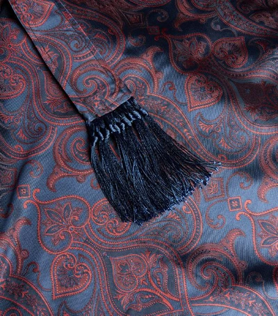 Shop Derek Rose Paisley Silk Robe