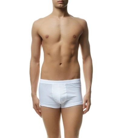 Shop Zimmerli 286 Sea Island Trunks In White