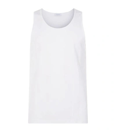 Shop Sunspel Superfine Cotton Vest In White