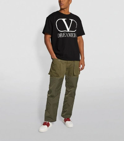 Shop Valentino Vlogo Dreamers Print T-shirt