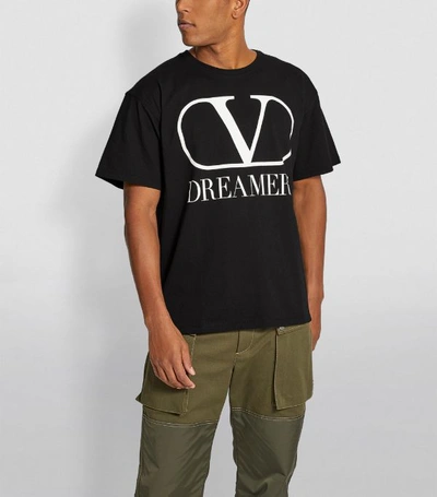 Shop Valentino Vlogo Dreamers Print T-shirt
