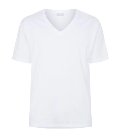 Shop Hanro Cotton Sporty V-neck T-shirt