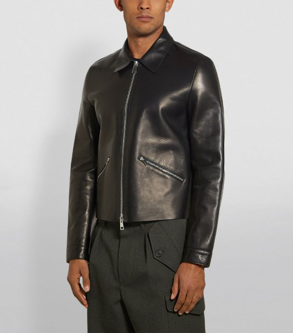 bottega veneta men's leather jacket