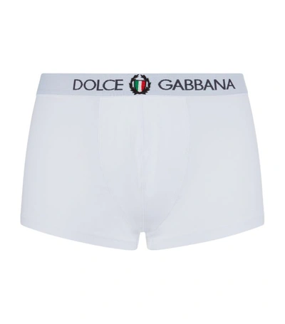 Shop Dolce & Gabbana Sport Crest Regular Trunks