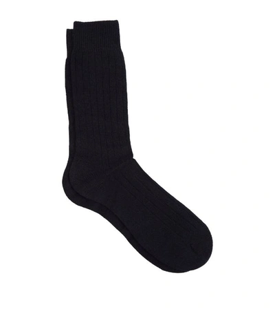 Shop Pantherella Cashmere-blend Waddington Socks