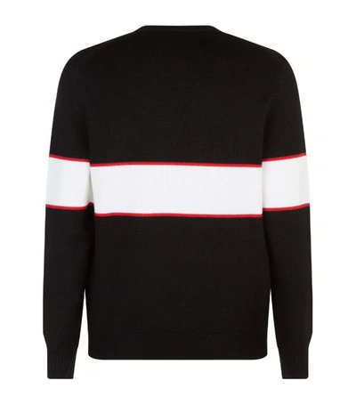 Shop Givenchy Logo Stripe Sweater