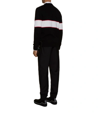 Shop Givenchy Logo Stripe Sweater