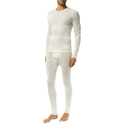 Shop Hanro Thermal Tee In Ivory