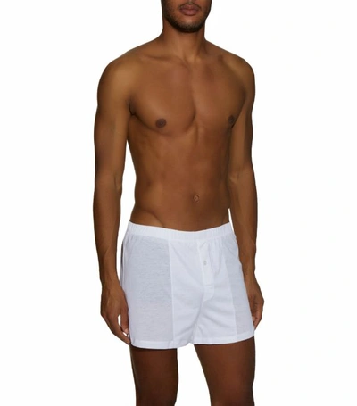 Shop Hanro Cotton Boxer Shorts