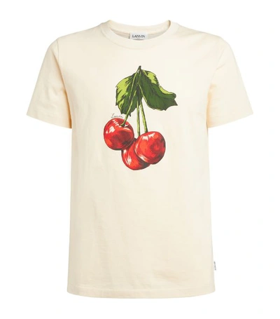 Shop Lanvin Cotton Cherry T-shirt