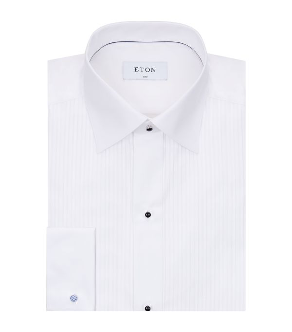 eton slim fit tuxedo shirt
