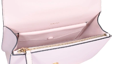 Shop Versace Virtus Shoulder Bag In Pink