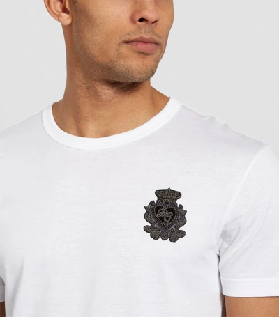 Shop Dolce & Gabbana Crown Appliqué T-shirt