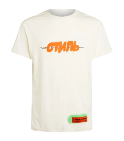 Shop Heron Preston Spray Paint Logo T-shirt