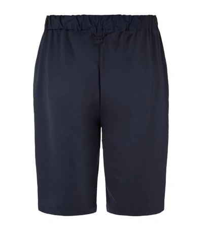 Shop Hanro Jersey Lounge Shorts In Navy