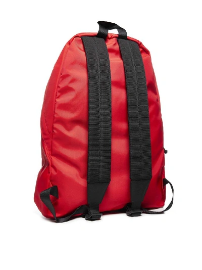 Shop Balenciaga Wheel Logo Backpack In Red
