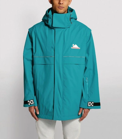 Shop Off-white Technical Hooded Shell Jacket