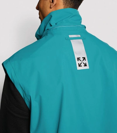 Shop Off-white Technical Hooded Shell Jacket