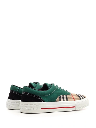 Shop Burberry Vintage Check Low Top Sneakers In Multi