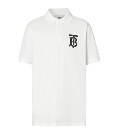 Shop Burberry Monogram Motif Polo Shirt