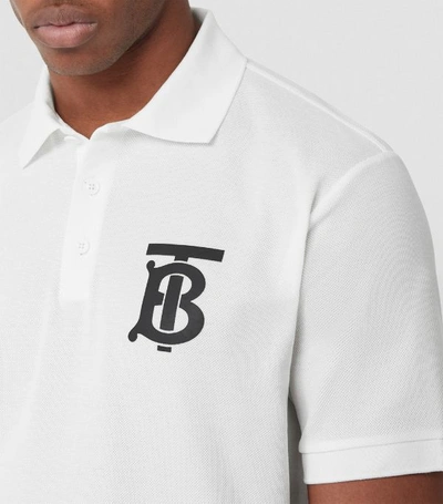 Shop Burberry Monogram Motif Polo Shirt