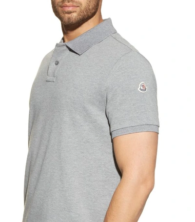 Shop Moncler Short Sleeved Polo Shirt