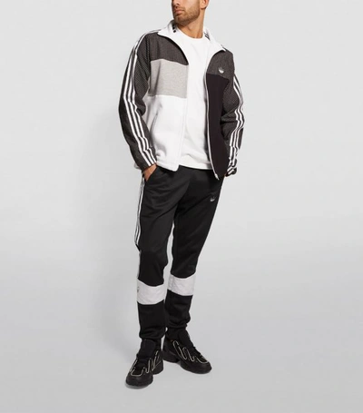Shop Adidas Originals Grid Block Windbreaker Jacket
