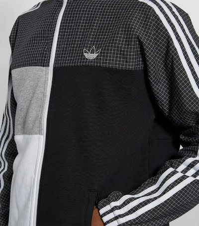 Shop Adidas Originals Grid Block Windbreaker Jacket