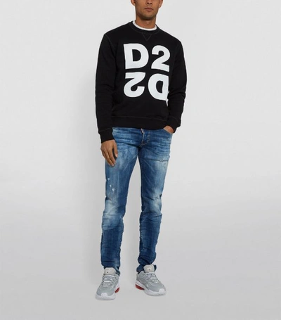 Shop Dsquared2 Mirrored Logo Sweatshirt